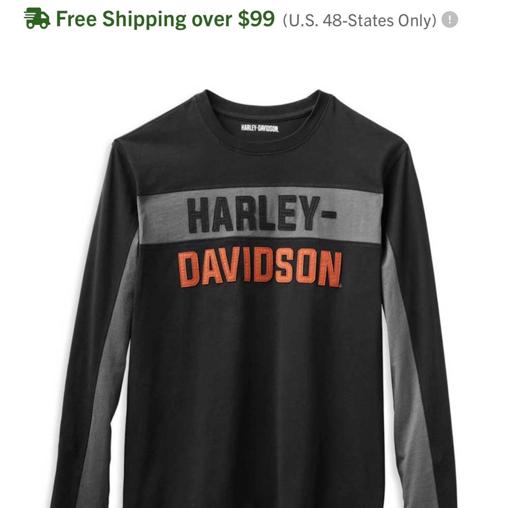 Harley-Davidson Mens Copperblock  Long Sleeve Shirt